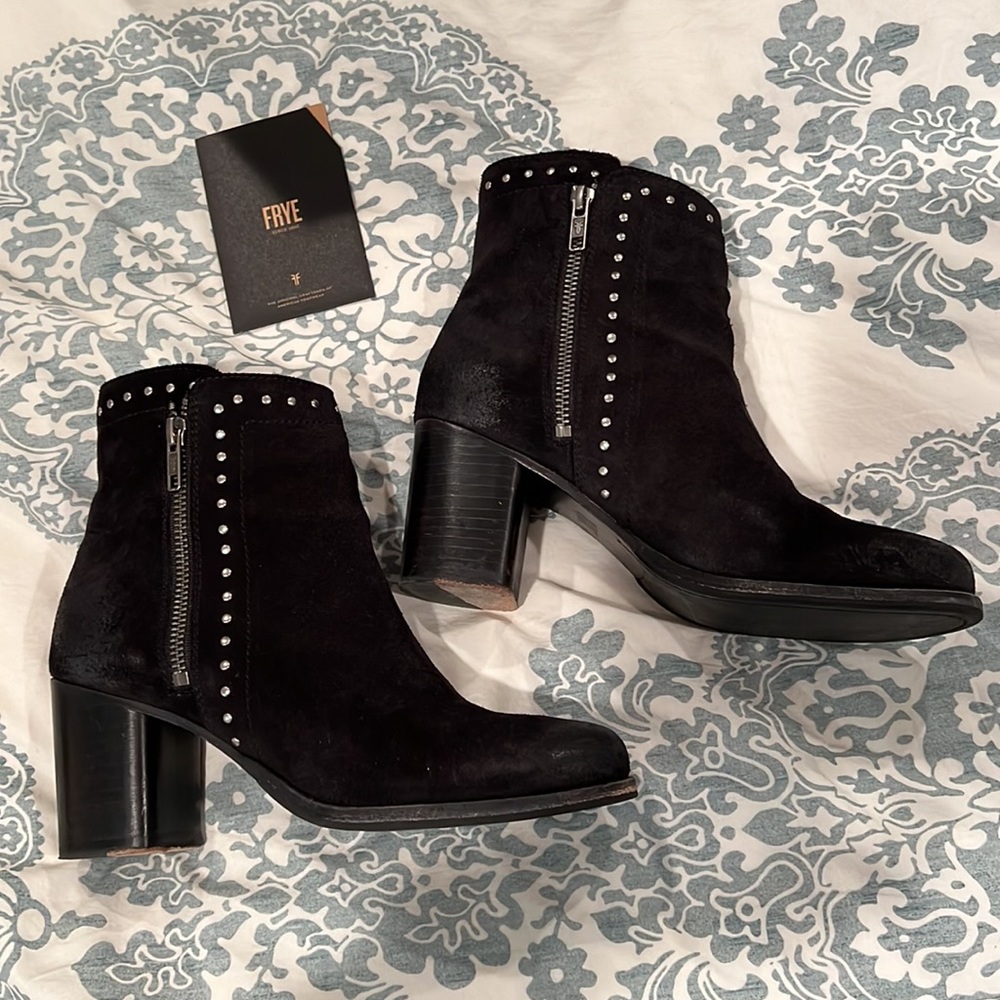 Frye Addie Stud Double Zip boots